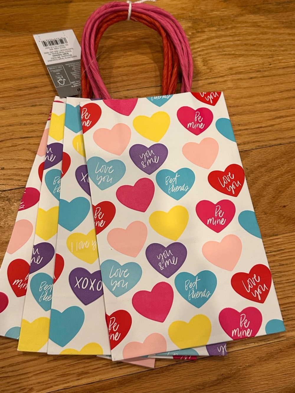 8pk - Spritz Hearts gift bags love